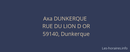 Axa DUNKERQUE