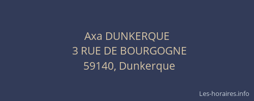 Axa DUNKERQUE