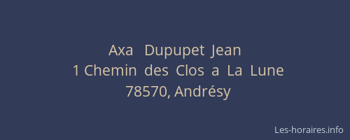 Axa   Dupupet  Jean