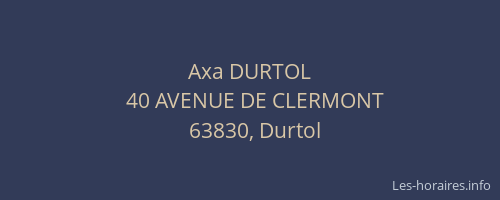 Axa DURTOL