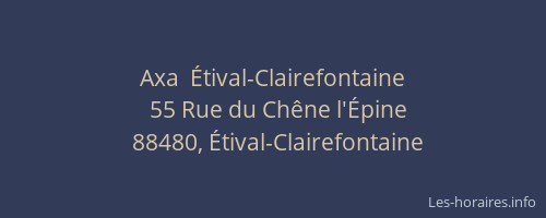 Axa  Étival-Clairefontaine
