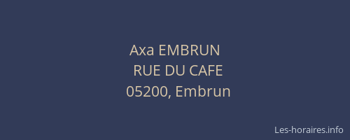 Axa EMBRUN