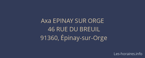 Axa EPINAY SUR ORGE