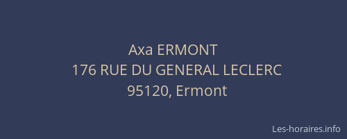 Axa ERMONT