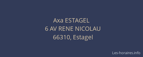 Axa ESTAGEL