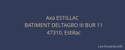 Axa ESTILLAC