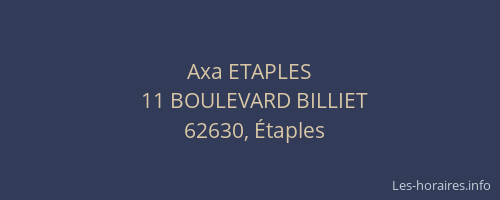 Axa ETAPLES
