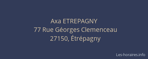 Axa ETREPAGNY