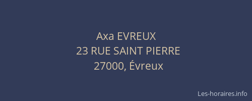 Axa EVREUX