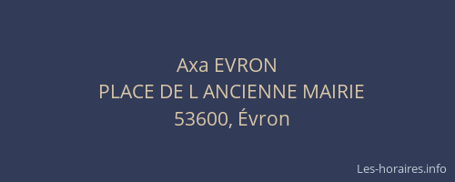 Axa EVRON