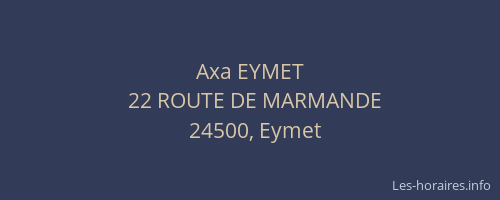 Axa EYMET