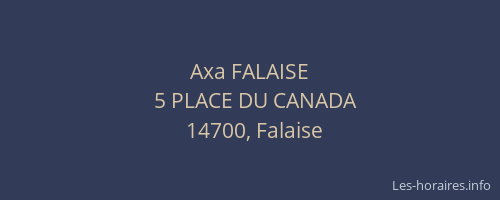 Axa FALAISE