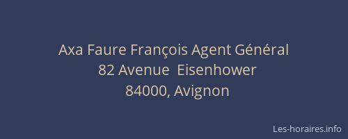 Axa Faure François Agent Général