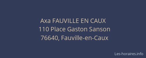 Axa FAUVILLE EN CAUX