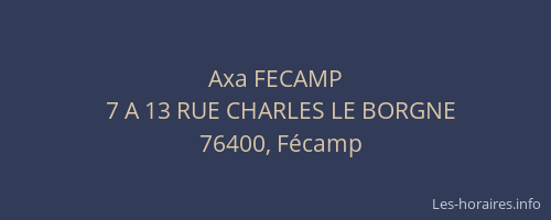 Axa FECAMP