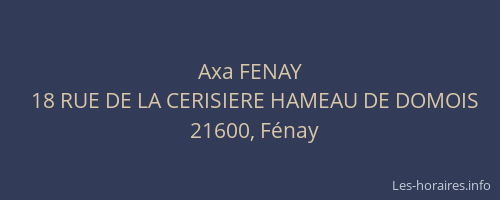 Axa FENAY