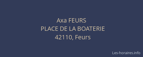 Axa FEURS