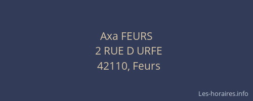 Axa FEURS