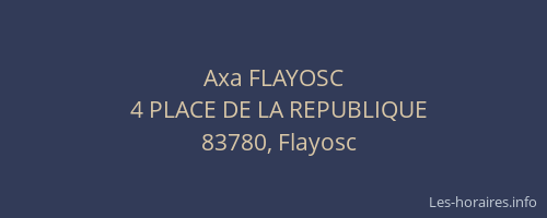 Axa FLAYOSC