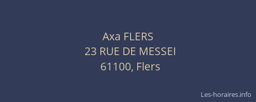 Axa FLERS