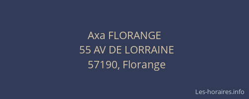 Axa FLORANGE