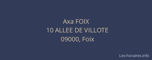 Axa FOIX