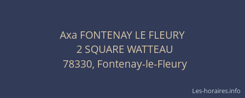 Axa FONTENAY LE FLEURY