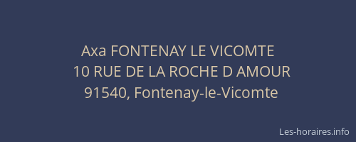 Axa FONTENAY LE VICOMTE