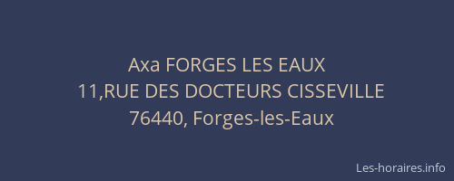 Axa FORGES LES EAUX