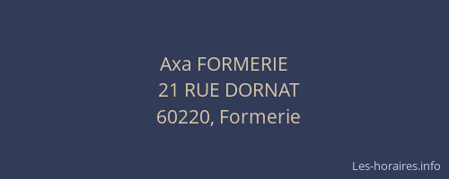 Axa FORMERIE