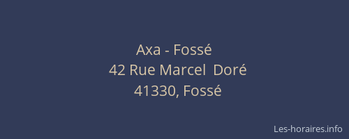 Axa - Foss&eacute;