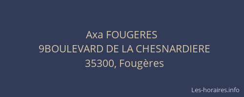 Axa FOUGERES