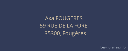 Axa FOUGERES