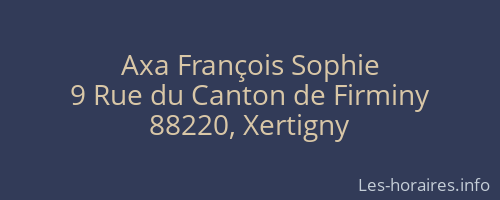 Axa François Sophie