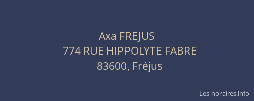Axa FREJUS