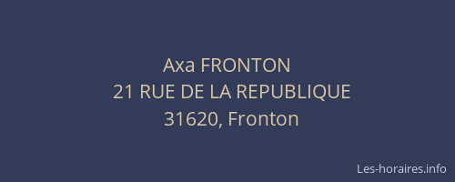 Axa FRONTON