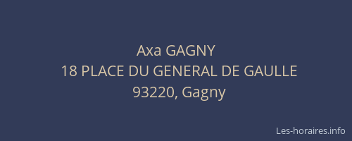 Axa GAGNY