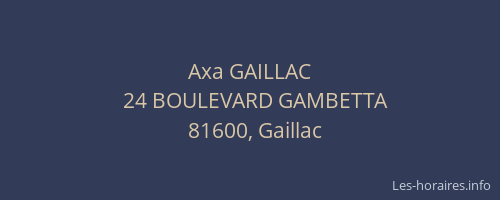 Axa GAILLAC