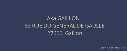 Axa GAILLON