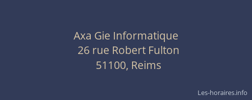 Axa Gie Informatique