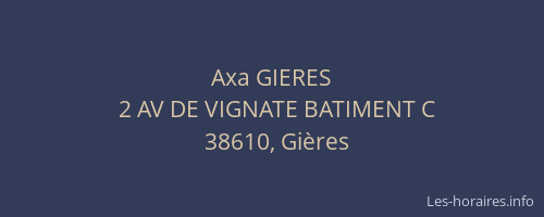 Axa GIERES