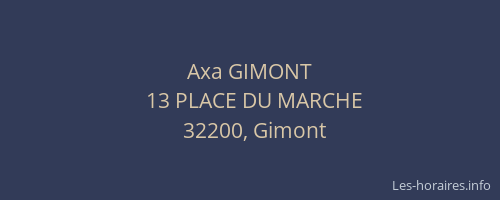 Axa GIMONT