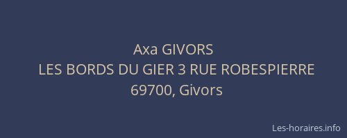 Axa GIVORS