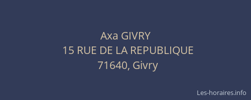 Axa GIVRY