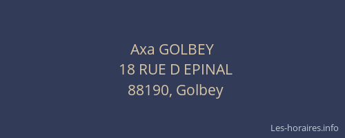 Axa GOLBEY