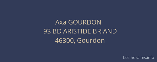 Axa GOURDON