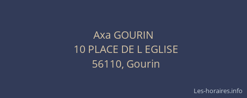 Axa GOURIN