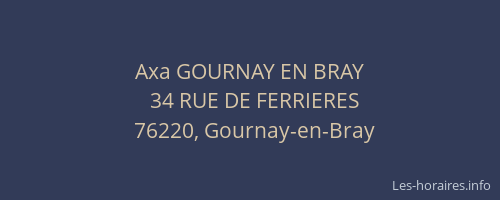 Axa GOURNAY EN BRAY
