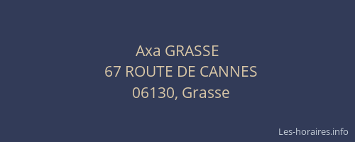 Axa GRASSE