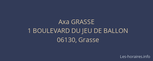 Axa GRASSE